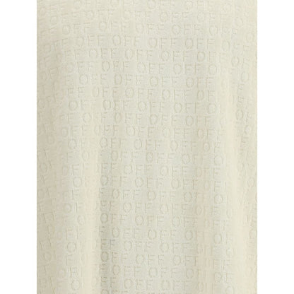 Off-White Cream Cotton T-Shirt